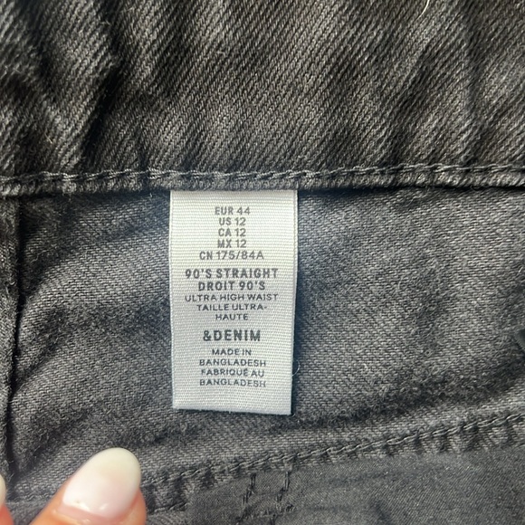 Size 12 black “mom jeans”. - Picture 5 of 5